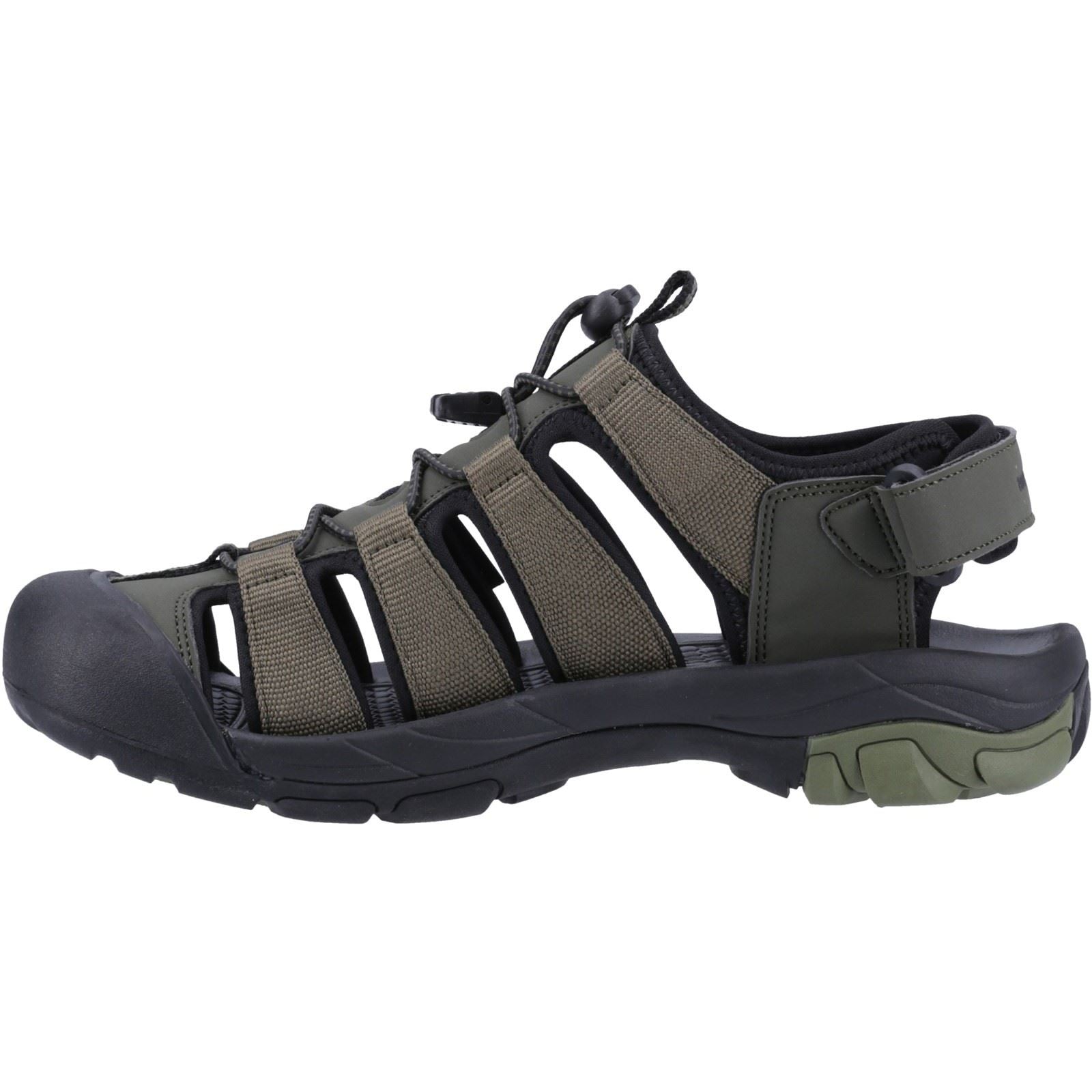 Hush Puppies Peru Sandales Pour Hommes En Polyuréthane/Sangle En Khaki