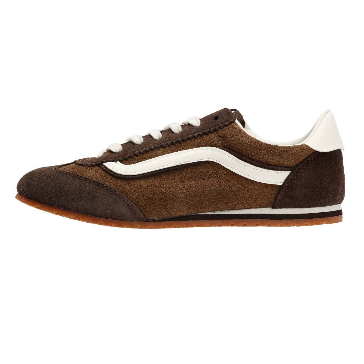Vans Super Lowpro Baskets Brunes Pour Femmes Suede