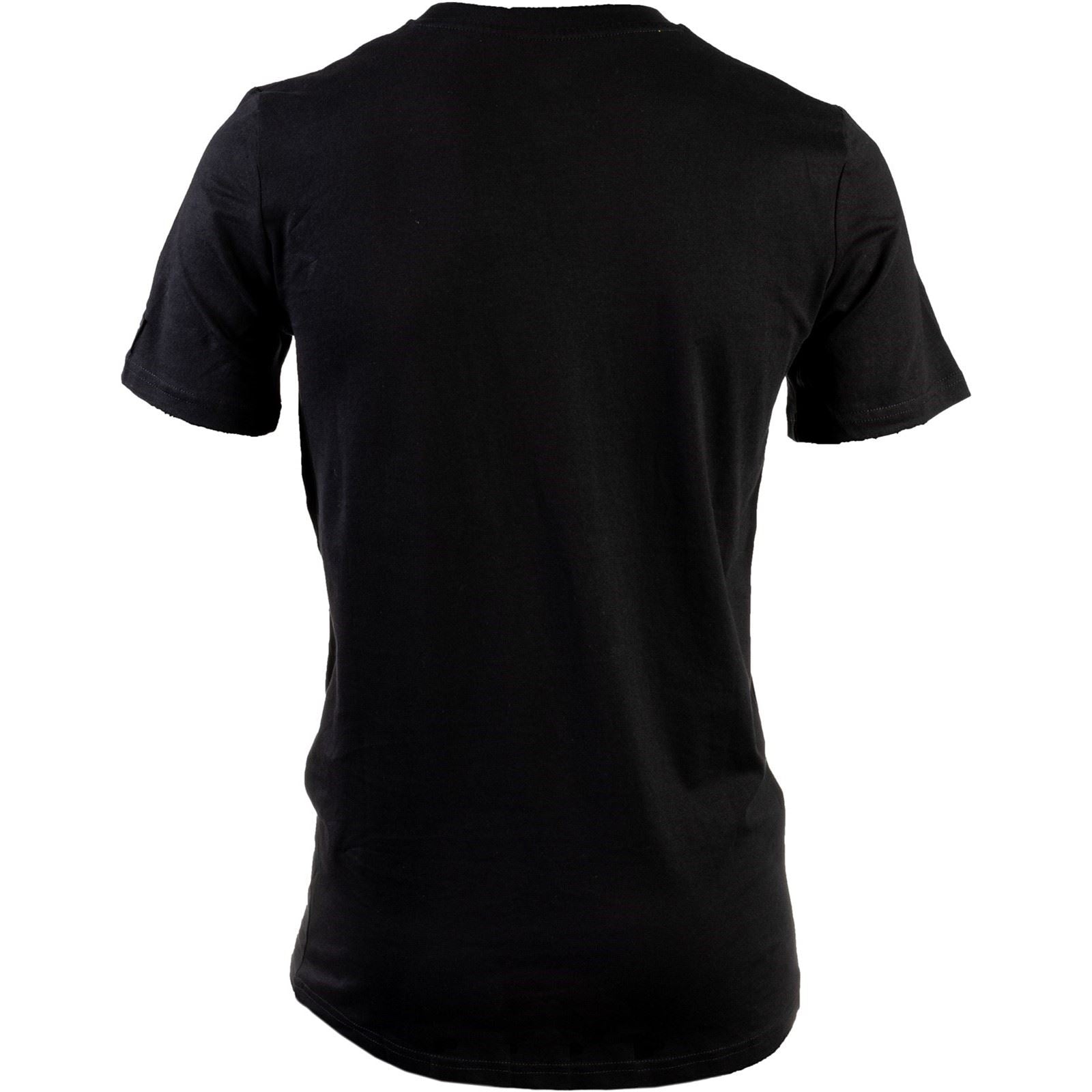 Caterpillar Essentials Short Sleeve T-Shirts À Manches Courtes Noirs En Coton Pour Hommes