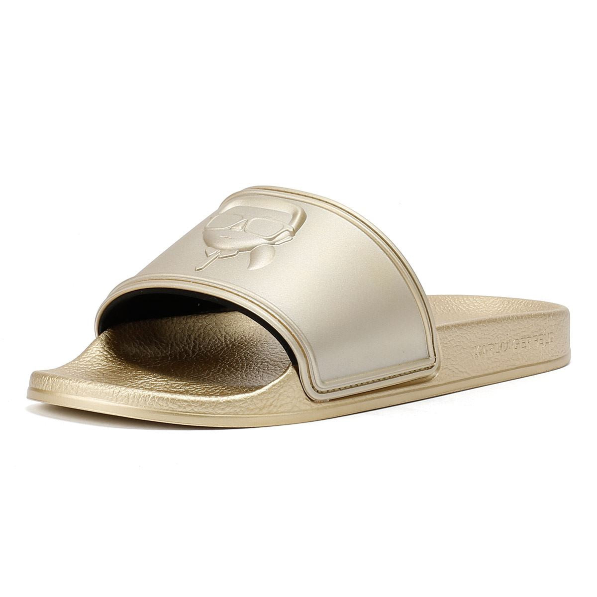 Karl Lagerfeld Kondo 2.0 Karl NFT Sandales Dorées Pour Femmes