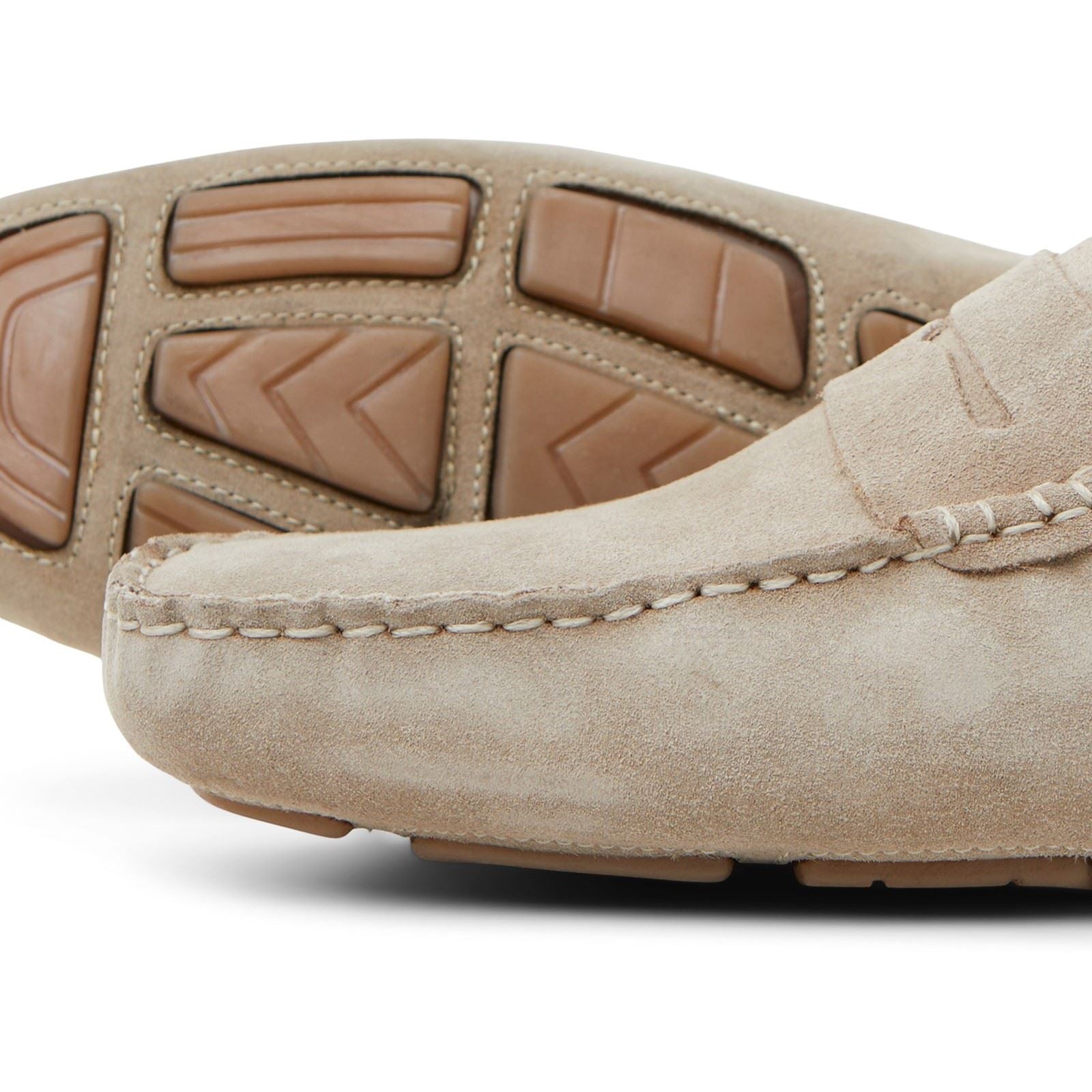 Jack & Jones Jensen Mocassins Pour Hommes Moonbeam En Daim Suédois