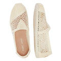 TOMS Apargata Crochet Natural Espadrilles Femmes Beige Sandal