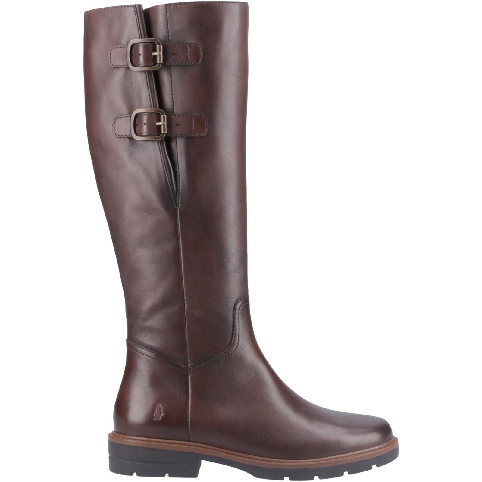Hush Puppies Tallulah Bottes En Cuir Marron Pour Femmes