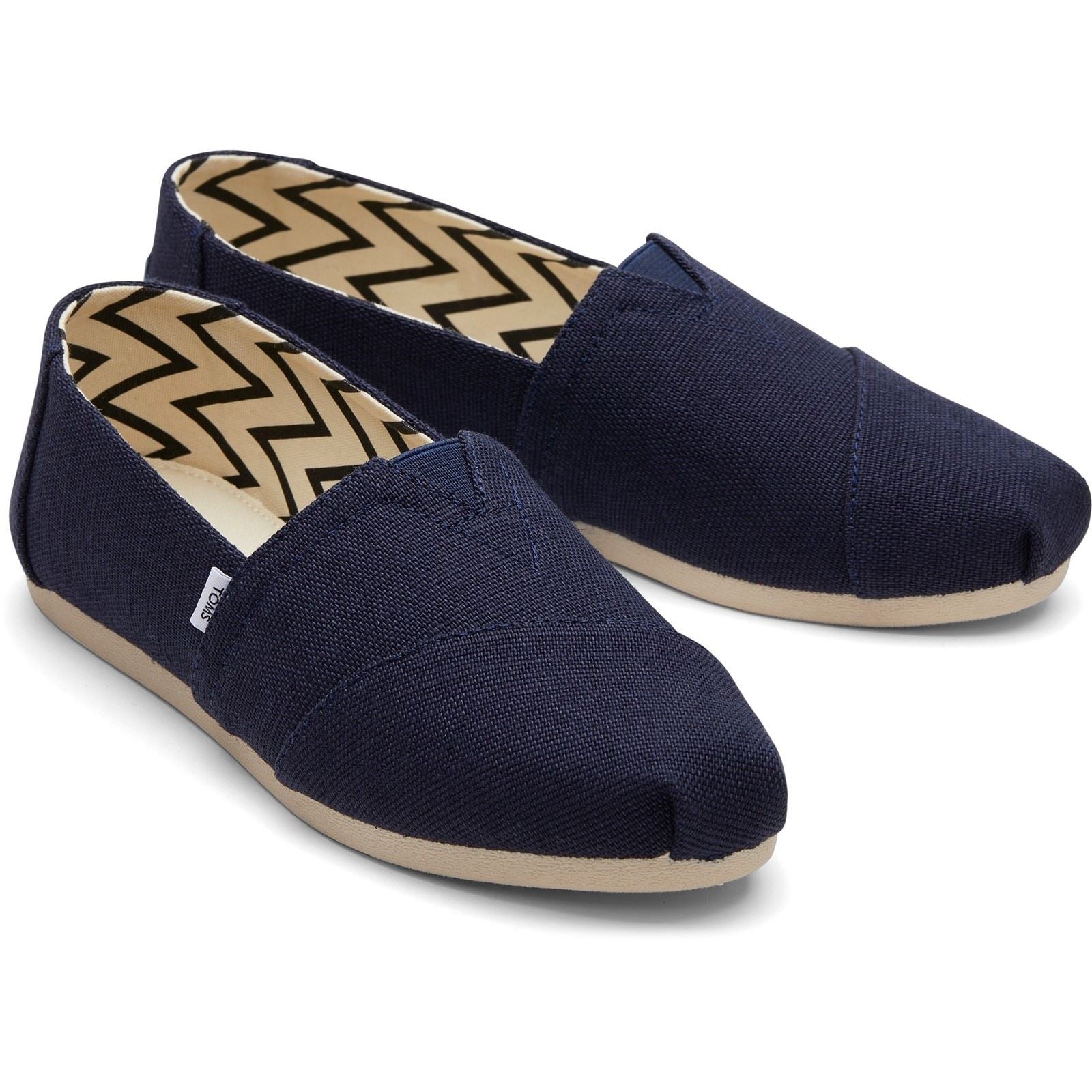 TOMS Alpargata Classic Espadrilles En Coton Pour Femmes De Couleur Marine