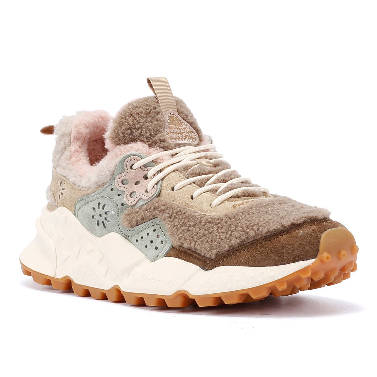 Flower Mountain Kotetsu Teddy Baskets Beige Pour Femmes En Mélange De Laine