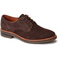 Base London Mawley Chaussures Oxford Brunes Brûlées En Cuir Pour Hommes