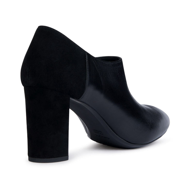 Geox D PHEBY Talons Hauts En Cuir Nappa Pour Femme, Couleur Noire