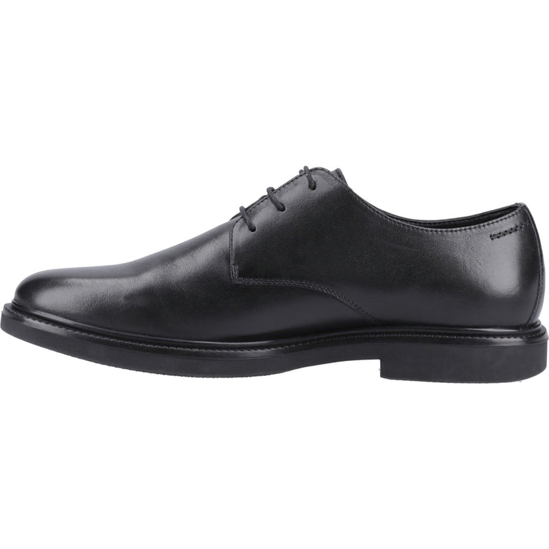 Hush Puppies Kye Chaussures En Cuir Noir À Lacets Pour Hommes