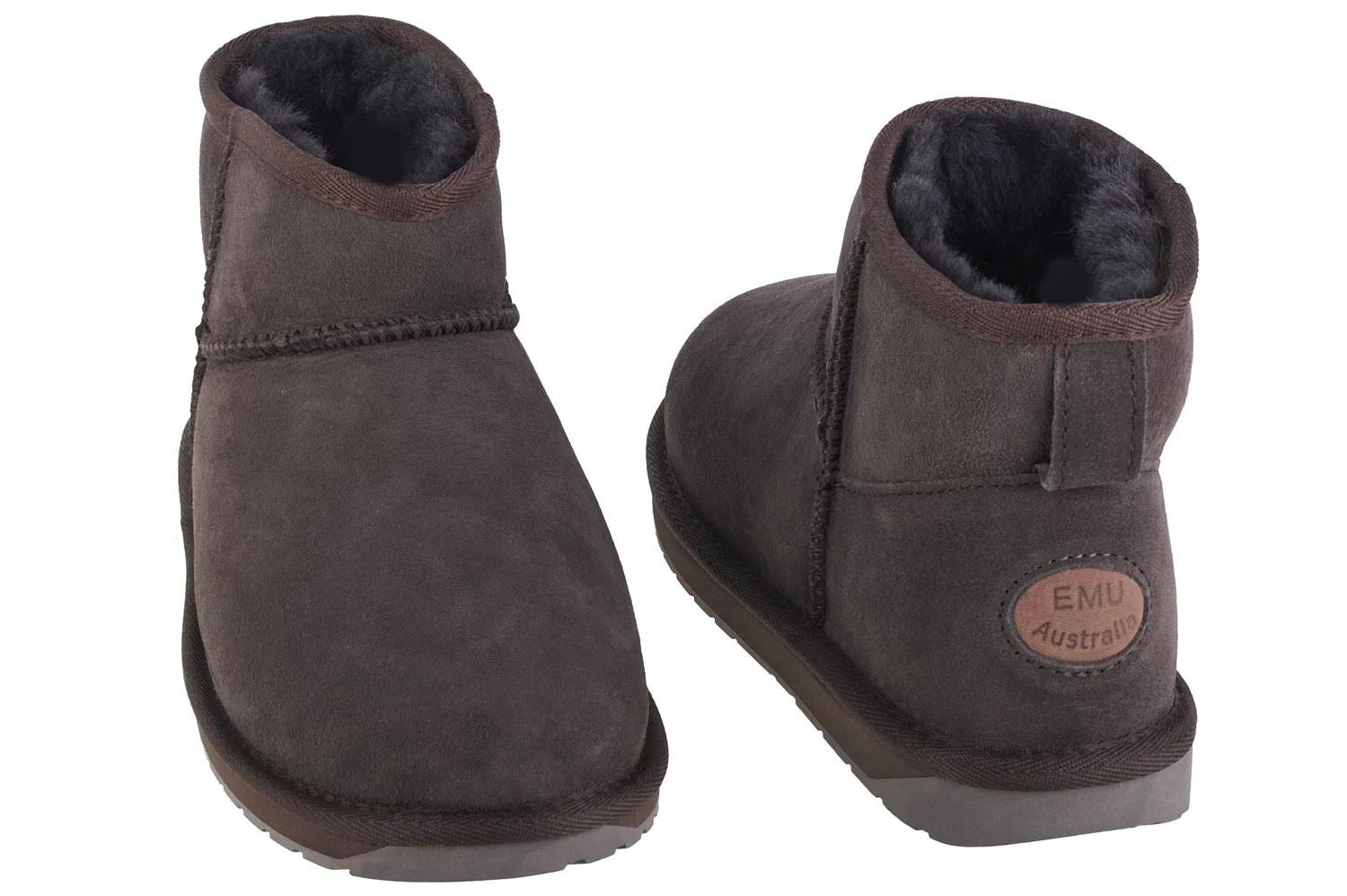 Emu Australia Stinger Micro Bottes Marron En Peau De Mouton Pour Femmes