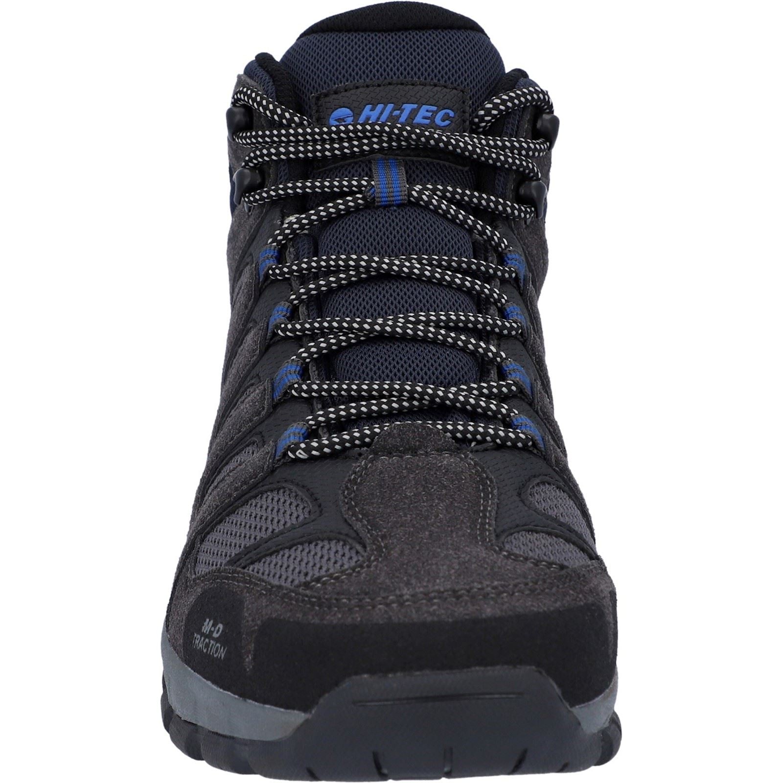 Hi-Tec Corzo Mid Bottes De Randonnée Pour Hommes En Polyuréthane Couleur Charbon/Marine