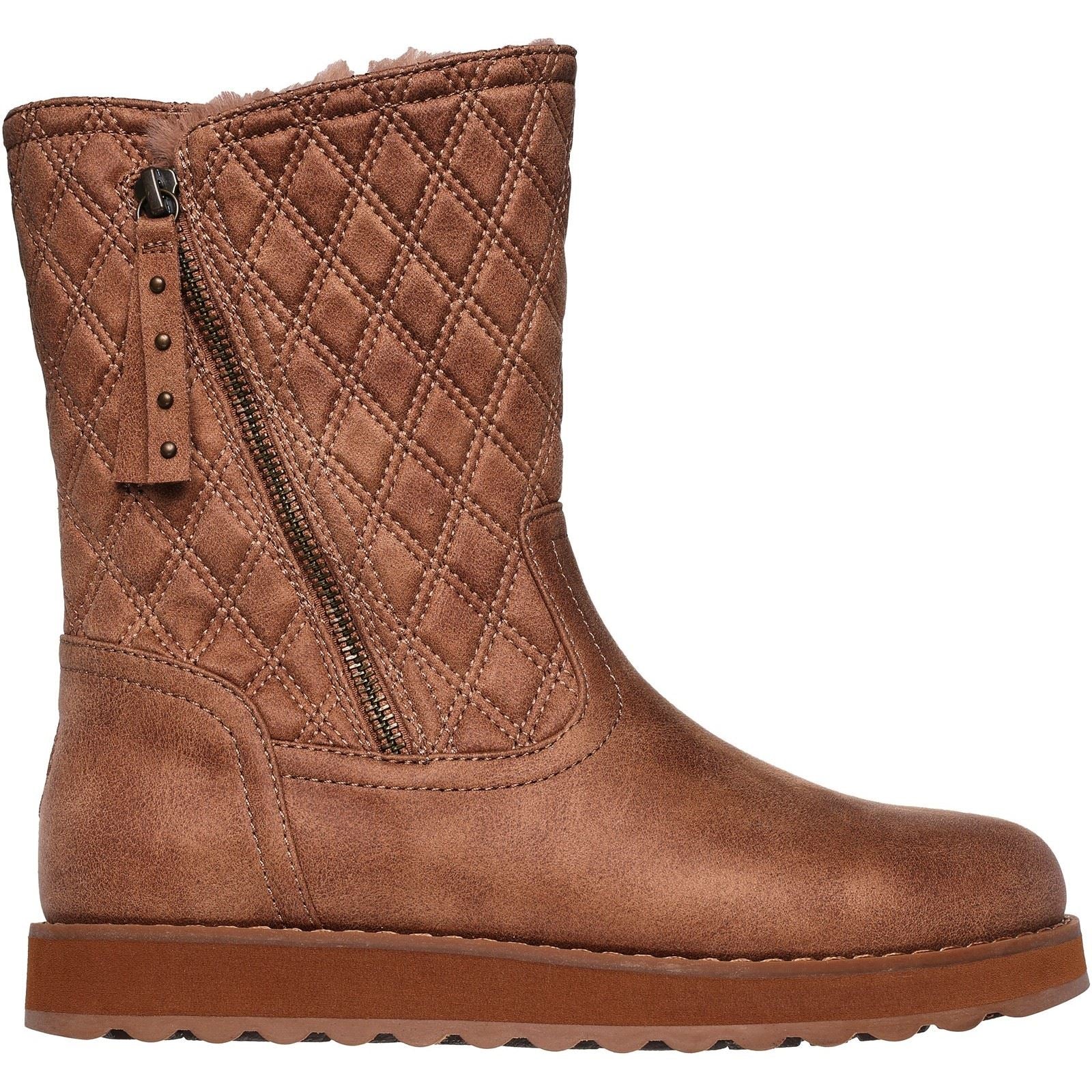 Skechers Keepsakes 2.0 Morning Walks Bottes En Textile Pour Femmes, Couleur Châtaigne