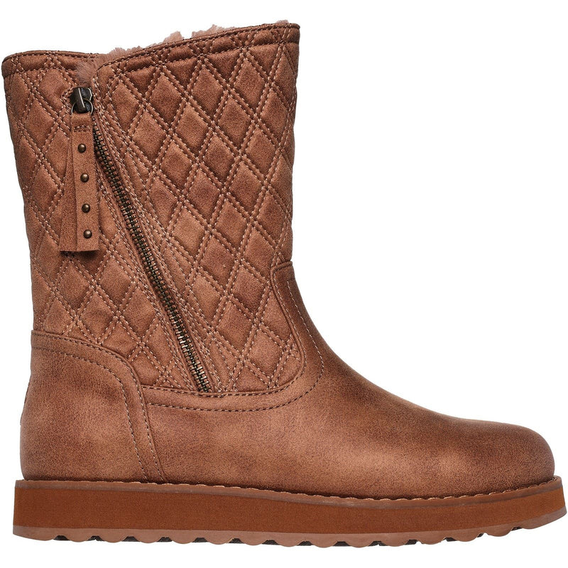 Skechers Keepsakes 2.0 Morning Walks Bottes En Textile Pour Femmes, Couleur Châtaigne