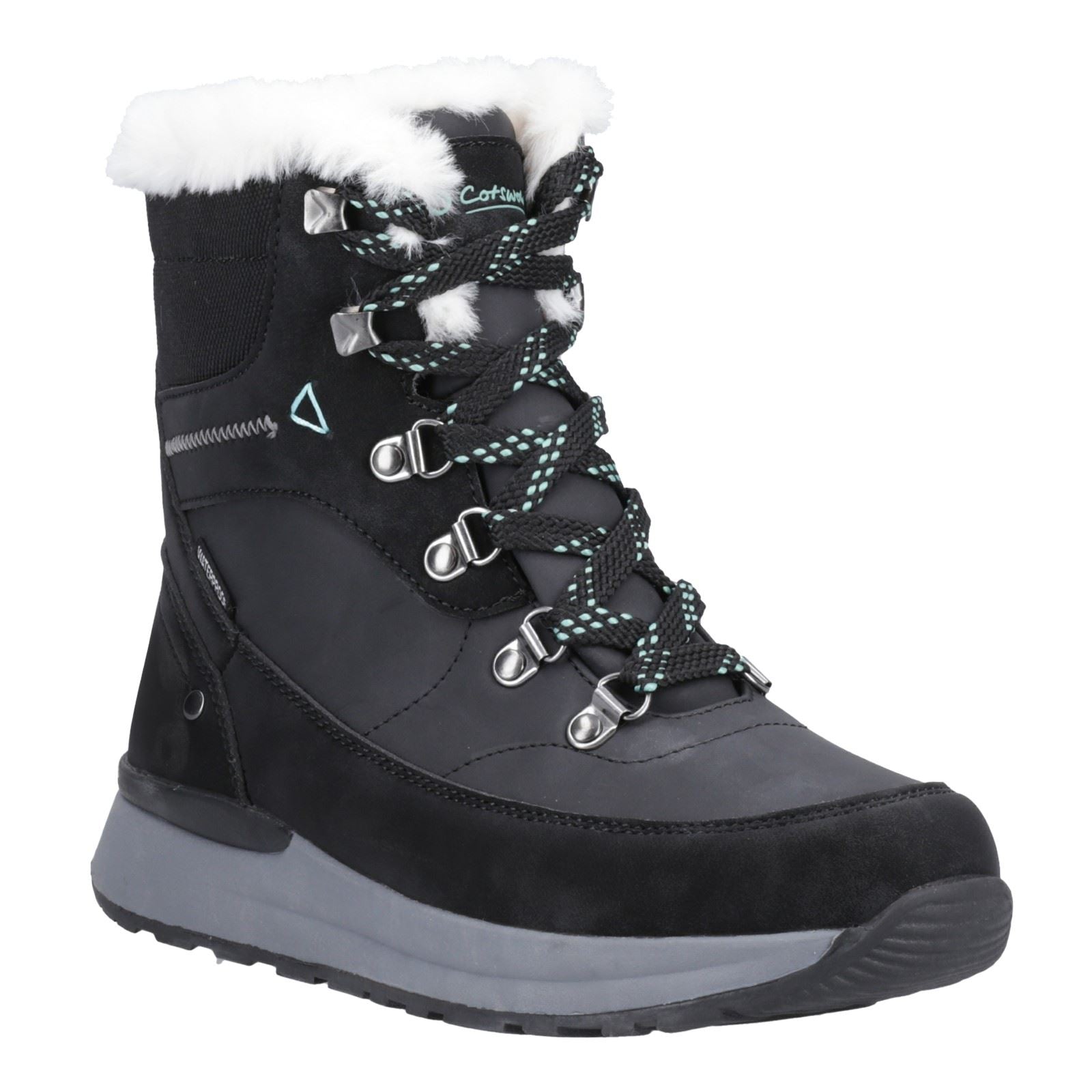Cotswold Sheephouse Chaussures De Randonnée Noires Pour Femmes En Textile