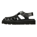 Clarks Originals Meadow Buckle Sandales Noires Pour Femmes En Cuir