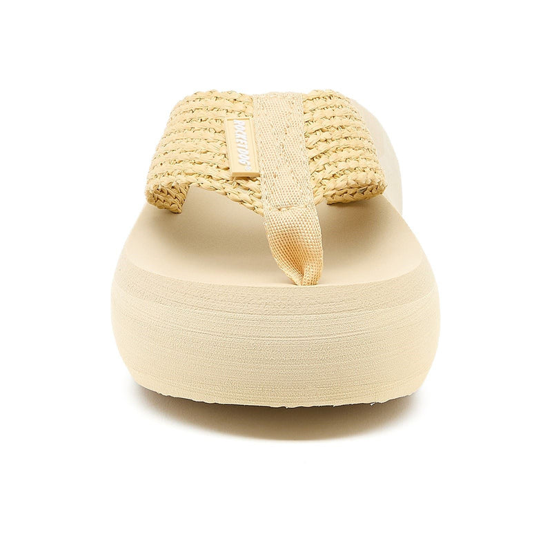 Rocket Dog Sandy Raffia Sandales Naturelles Pour Femmes En Textile