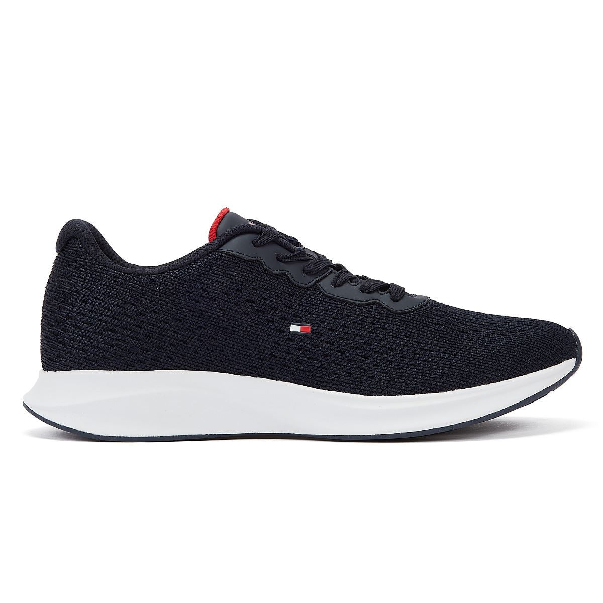 Tommy Hilfiger Light Runner Knit Flag Desert Sky Hommes Noir Trainer