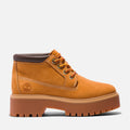 Timberland Stone Street Nellie Bottes En Cuir Jaune Pour Femme