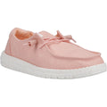 HEYDUDE Wendy Canvas Mocassins Roses En Coton 100% Pour Femmes