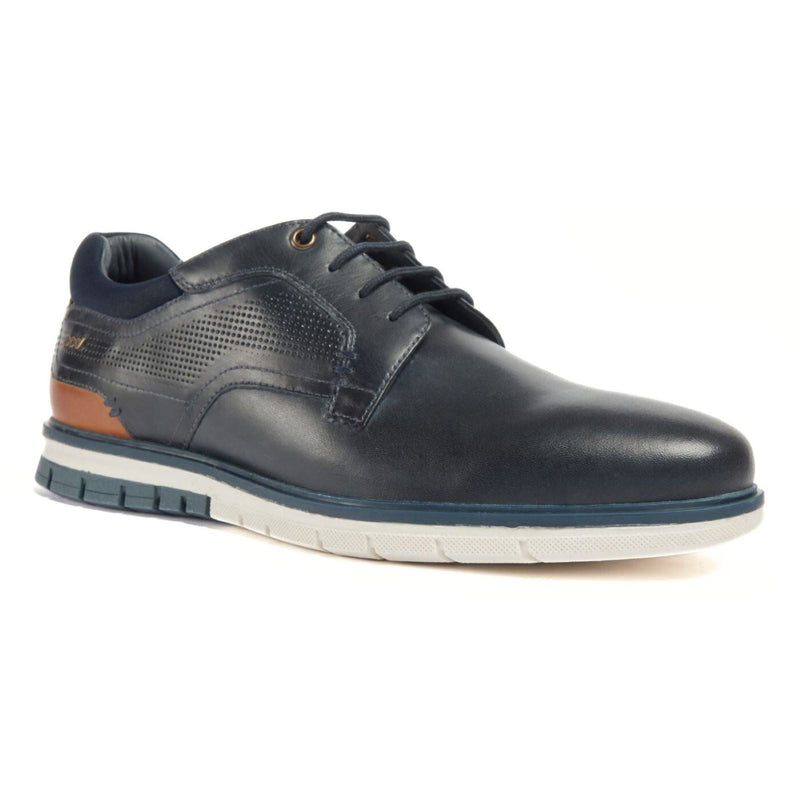 Pod Merlin Chaussures En Cuir Pour Homme À Lacets Bleu Marine