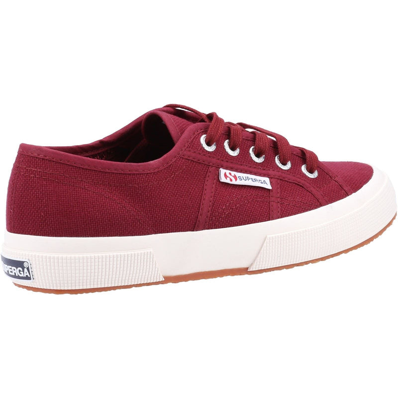 Superga 2750 Cotu Classic Baskets Pour Femmes En Bordeaux Foncé 100% Coton