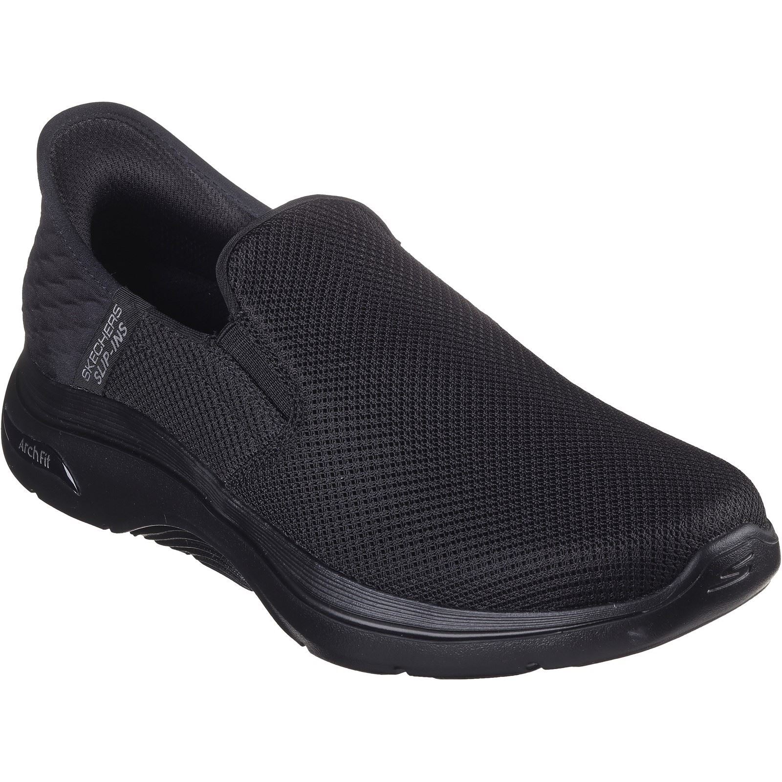 Skechers GO WALK Arch Fit 2.0 Sneakers Noires Pour Homme En Textile