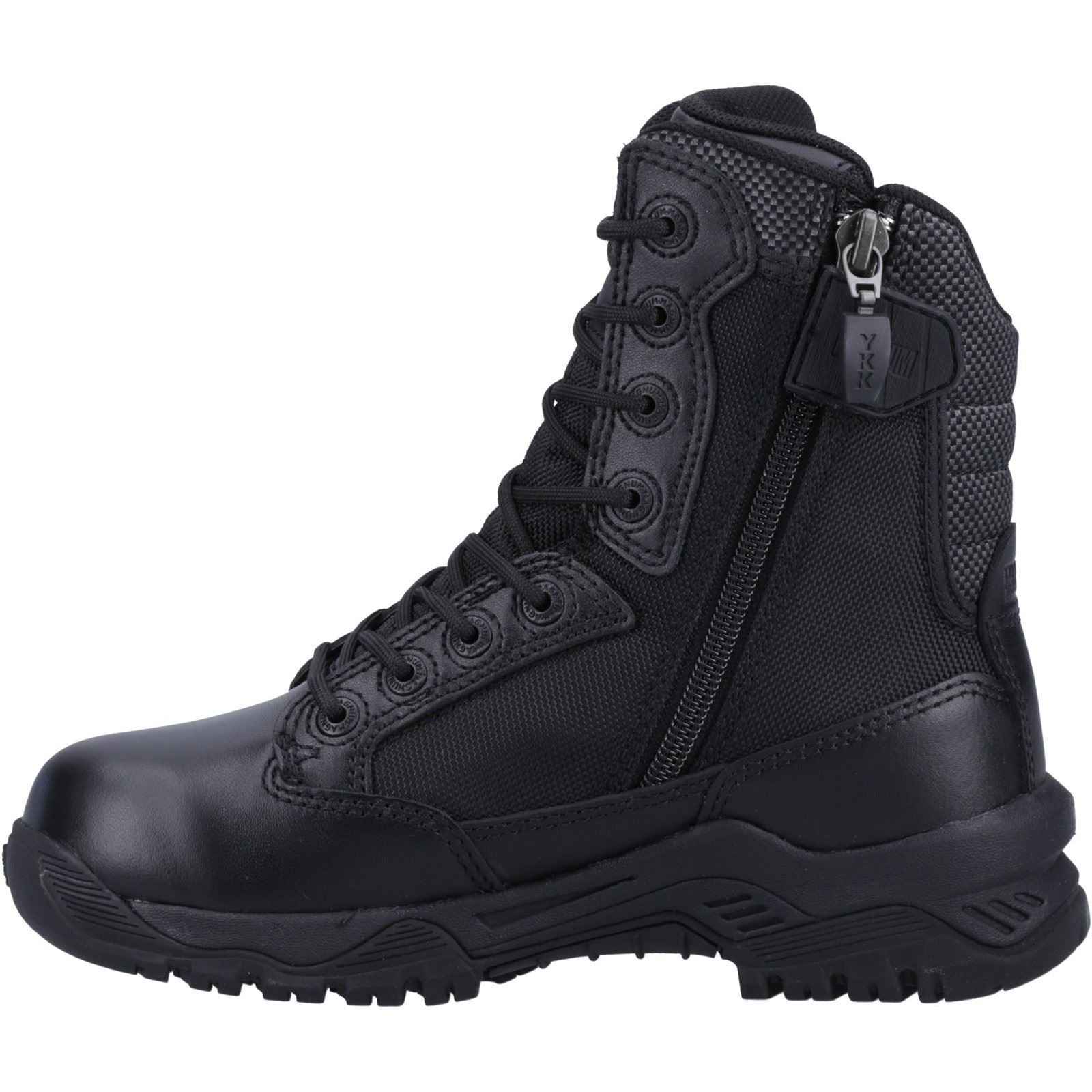 Magnum  Bottes De Sécurité En Cuir Noir À Fermeture Éclair Latérale Strike Force 8.0 Wp