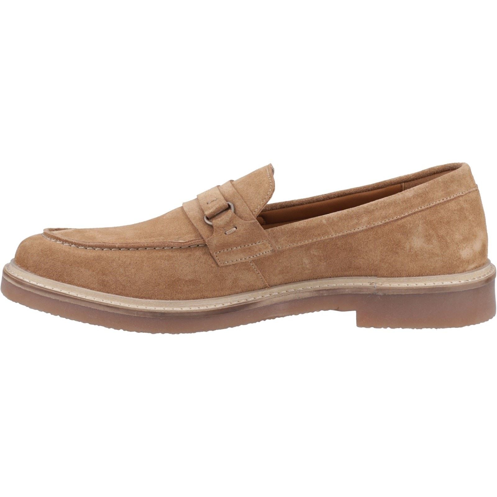 Hush Puppies Gryffin Mocassins Pour Hommes En Cuir Couleur Fauve