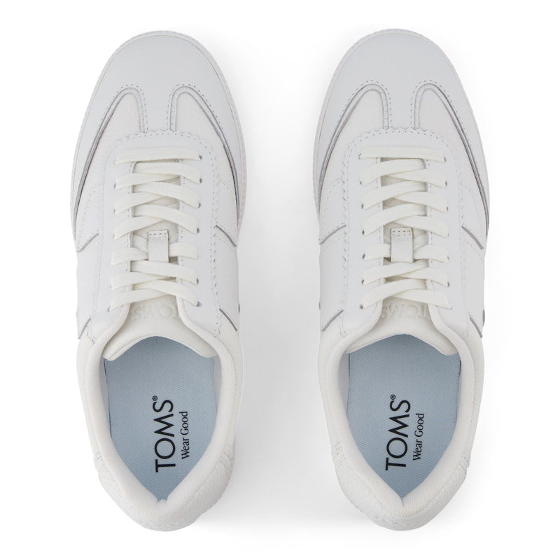 TOMS Collins Baskets Blanches En Cuir Pour Femmes