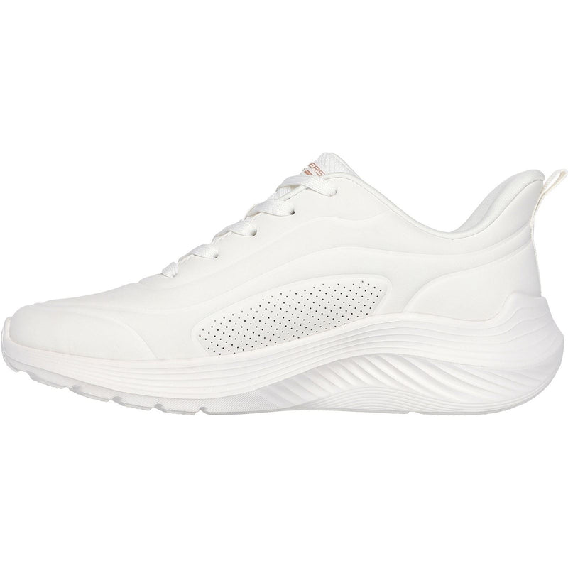 Skechers BOBS Sport Squad Waves Just Wading Baskets Blanches Pour Femmes En Matière Synthétique