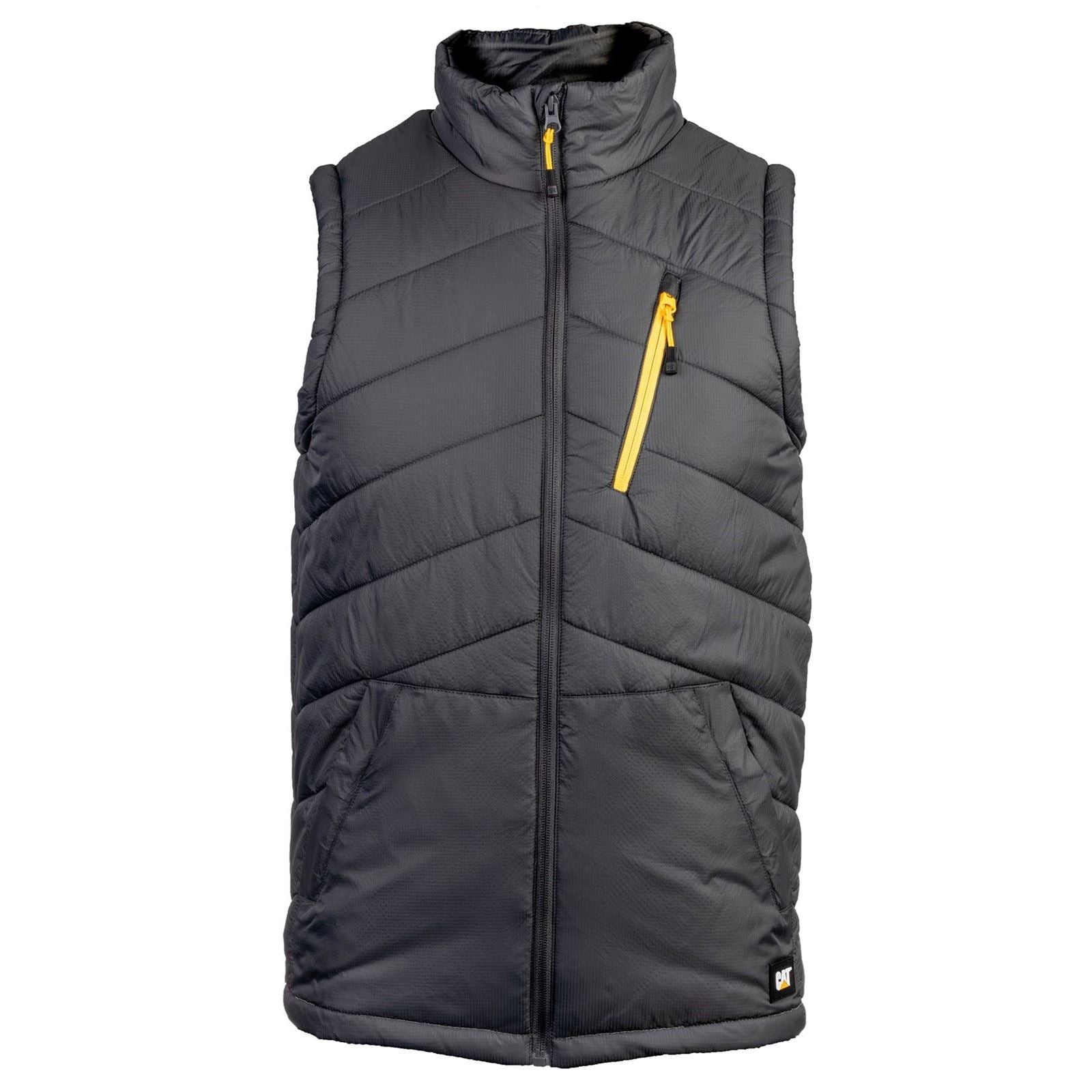Caterpillar Essentials Body Warmer Gilets Noirs Pour Hommes