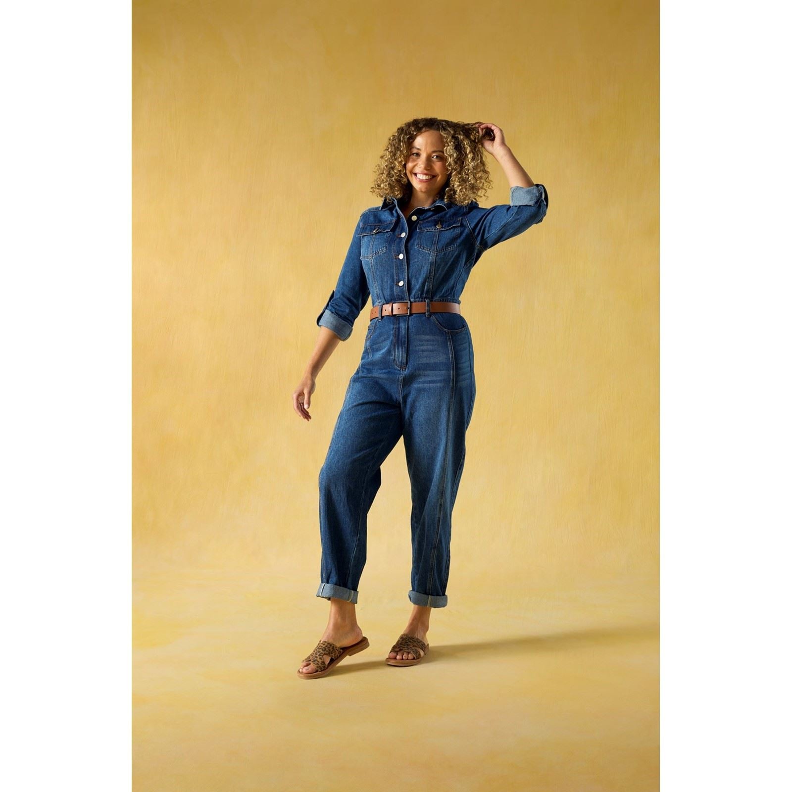 Hush Puppies Azalea Mule Sandales En Cuir Pour Femmes Léopard