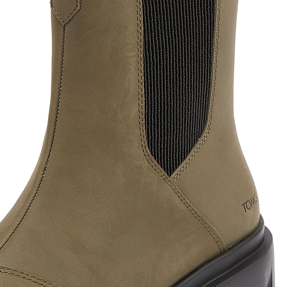 TOMS Bottes En Cuir Pour Femme Rowan Couleur Olive