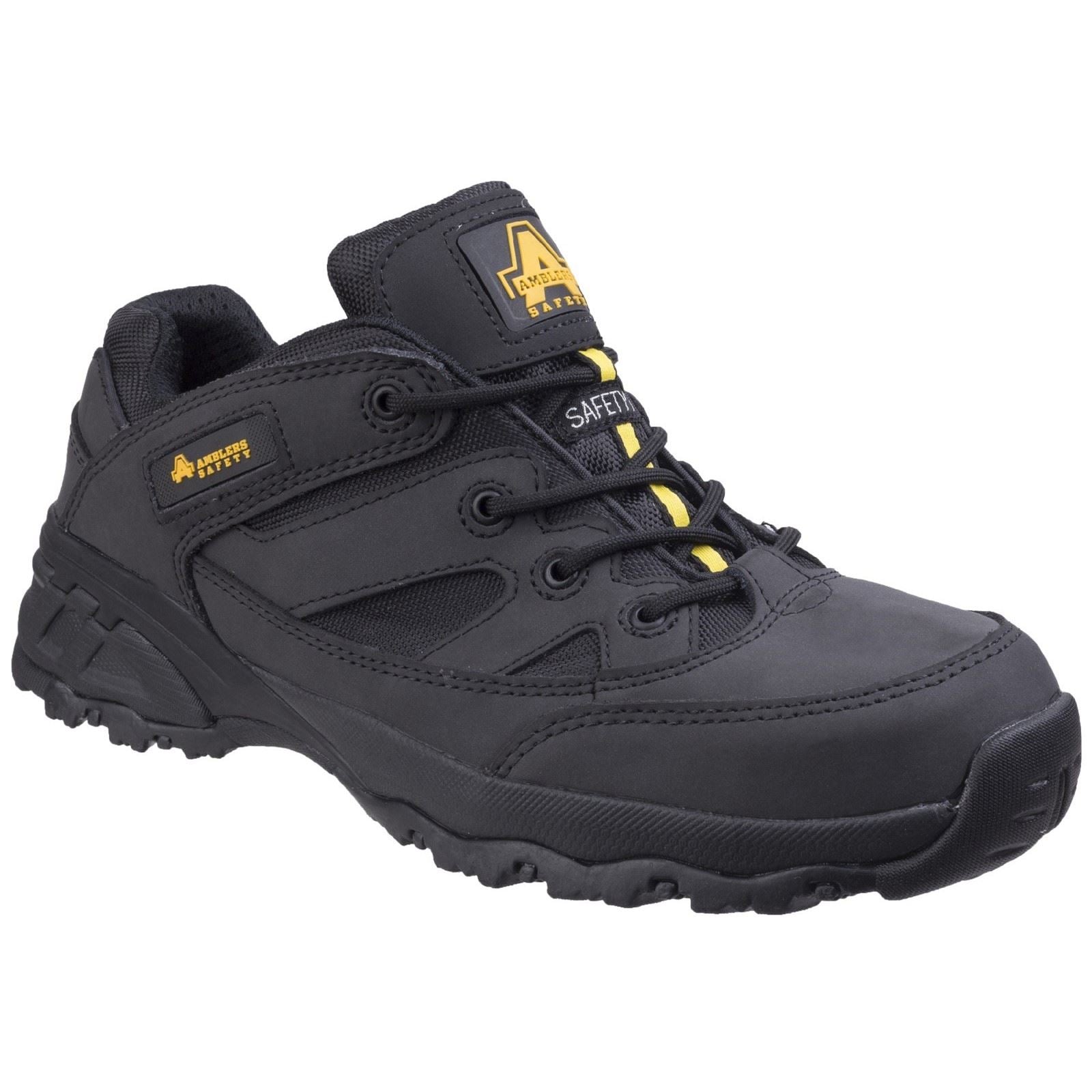Amblers Safety  Baskets De Sécurité En Nubuck Noir Fs68C