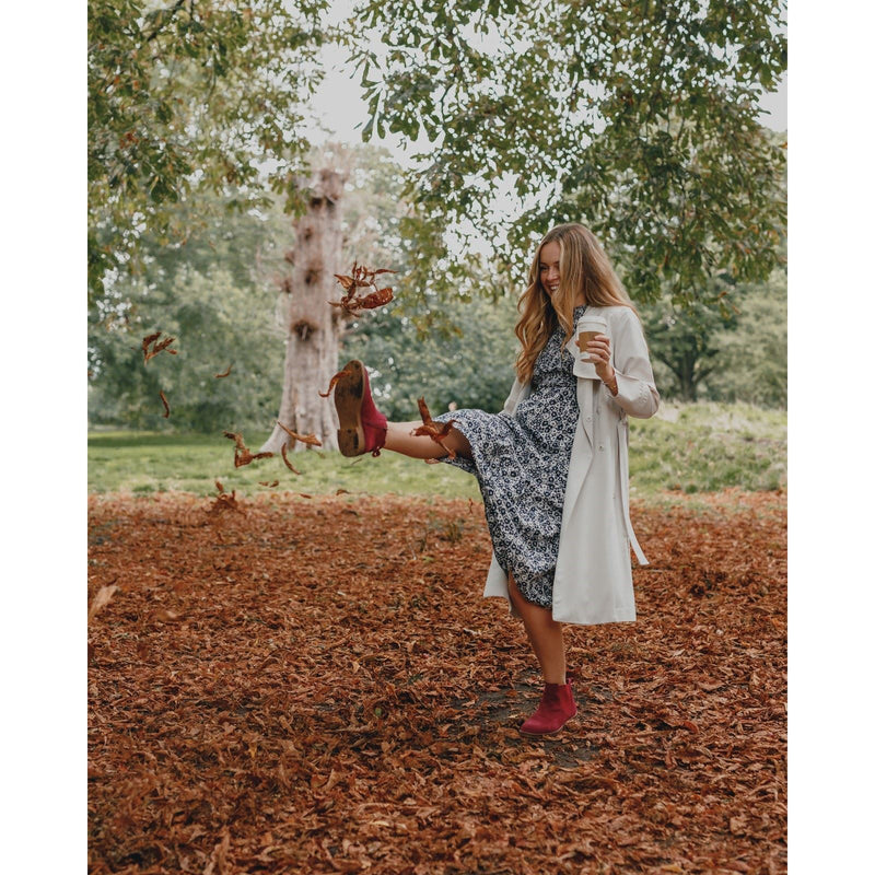 Hush Puppies Maddy Bottes En Daim Bordeaux Pour Femme