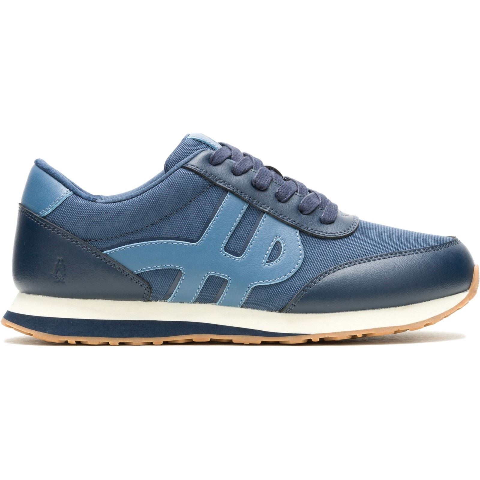 Hush Puppies Seventy8 Chaussures De Sport Bleues Pour Hommes En Cuir