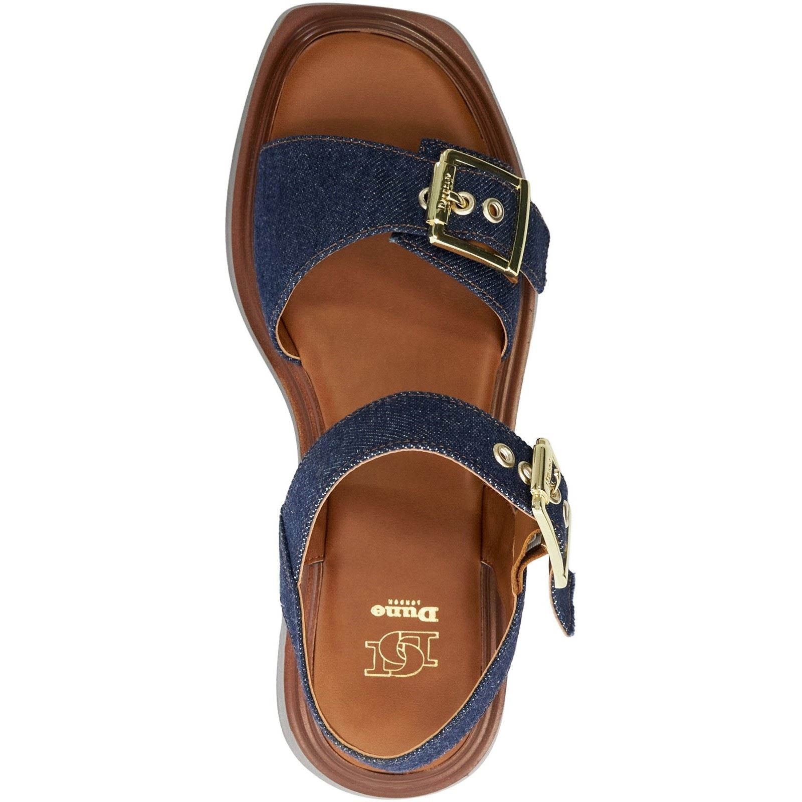 Dune Loells Sandales En Jean Pour Femmes De Couleur Bleu Marine