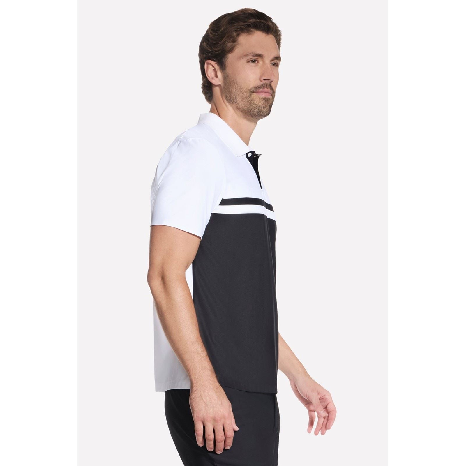 Skechers Skechers Ace Tour Polo Polo Ace Tour En Polyester Pour Homme Chemise Polo Blanche