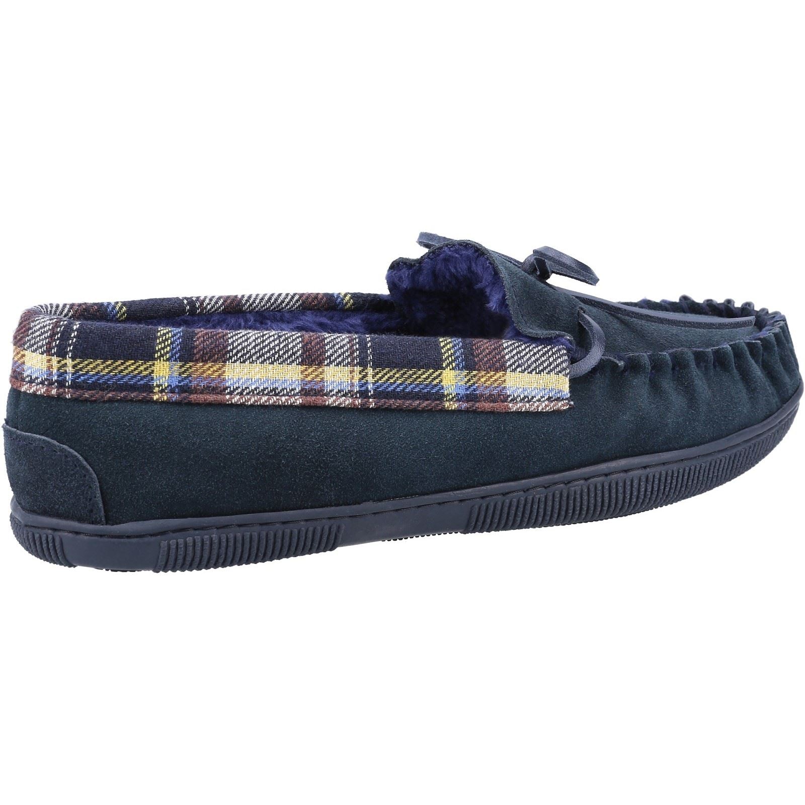 Cotswold Sodbury Chaussons Homme En Daim Bleu Marine