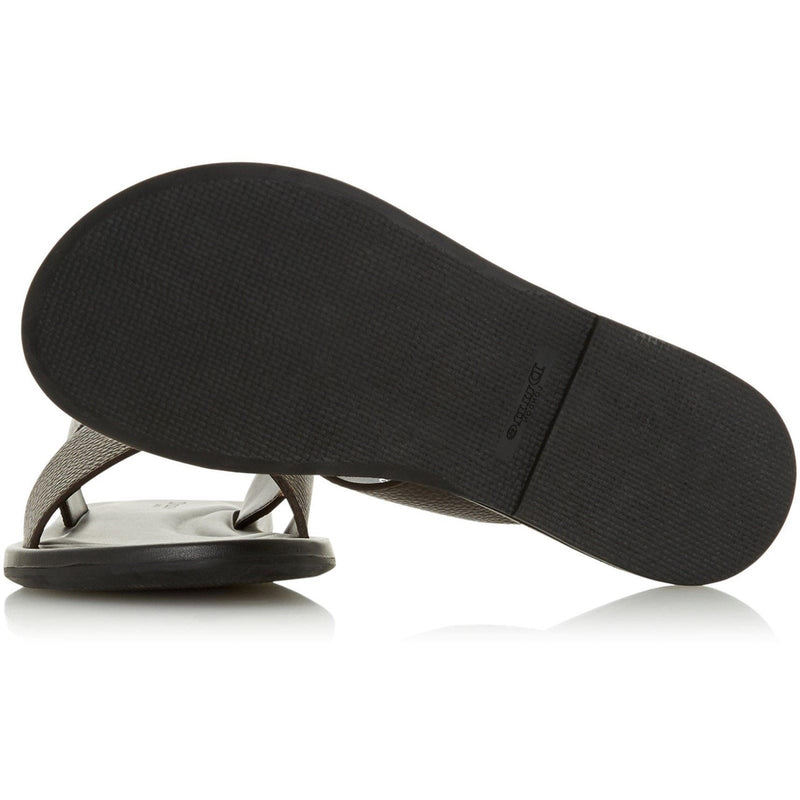 Dune Frankss Compensées En Cuir Marron Pour Femmes