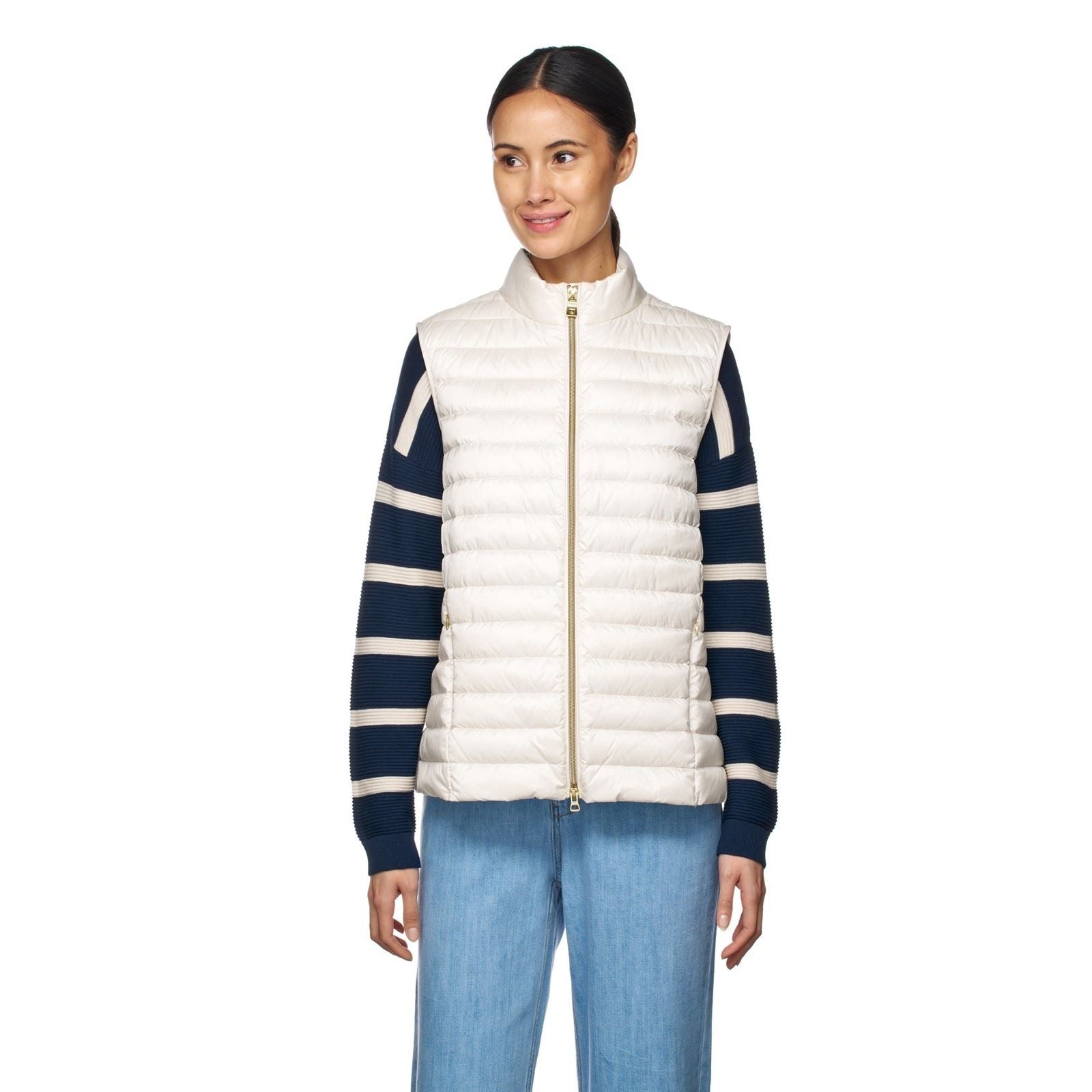 Geox W JAYSEN Gilets Grises Pour Femmes