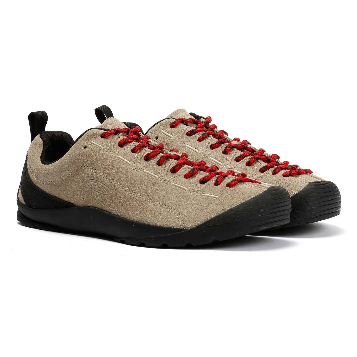 Keen Jasper Baskets Beiges Pour Hommes En Suède