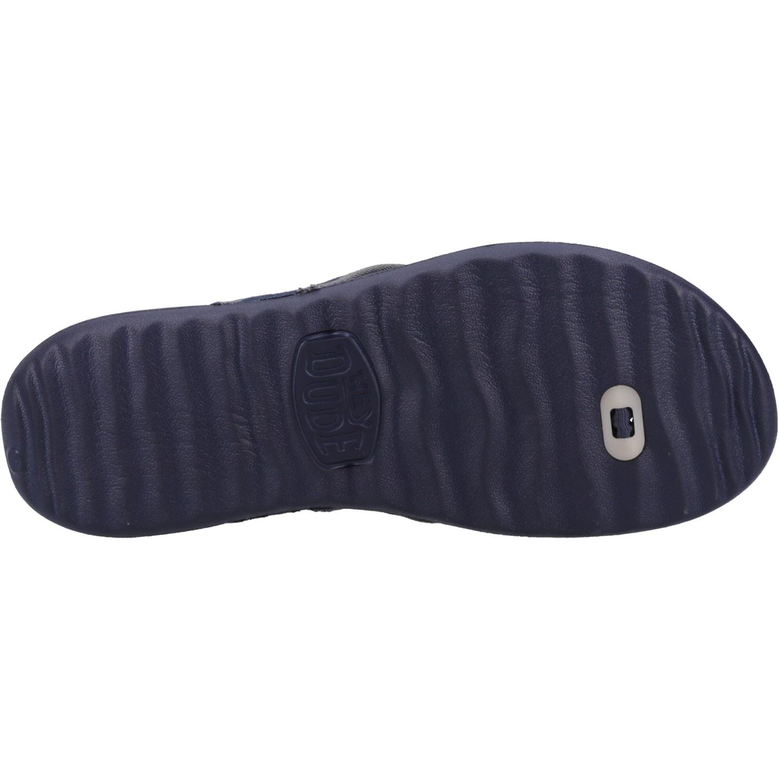 HEYDUDE Myers Flip Sport Mode Sandales Pour Hommes En Bleu Marine/Bleu Marine