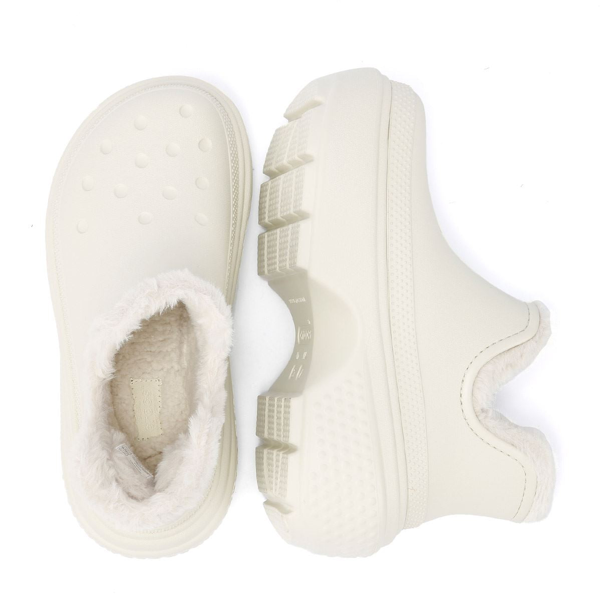 Crocs Stomp Lined Shorty Bottes Blanches Pour Femmes