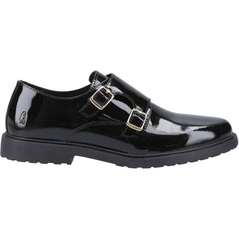 Hush Puppies Verity Chaussures Noires Vernies Pour Femmes En Cuir