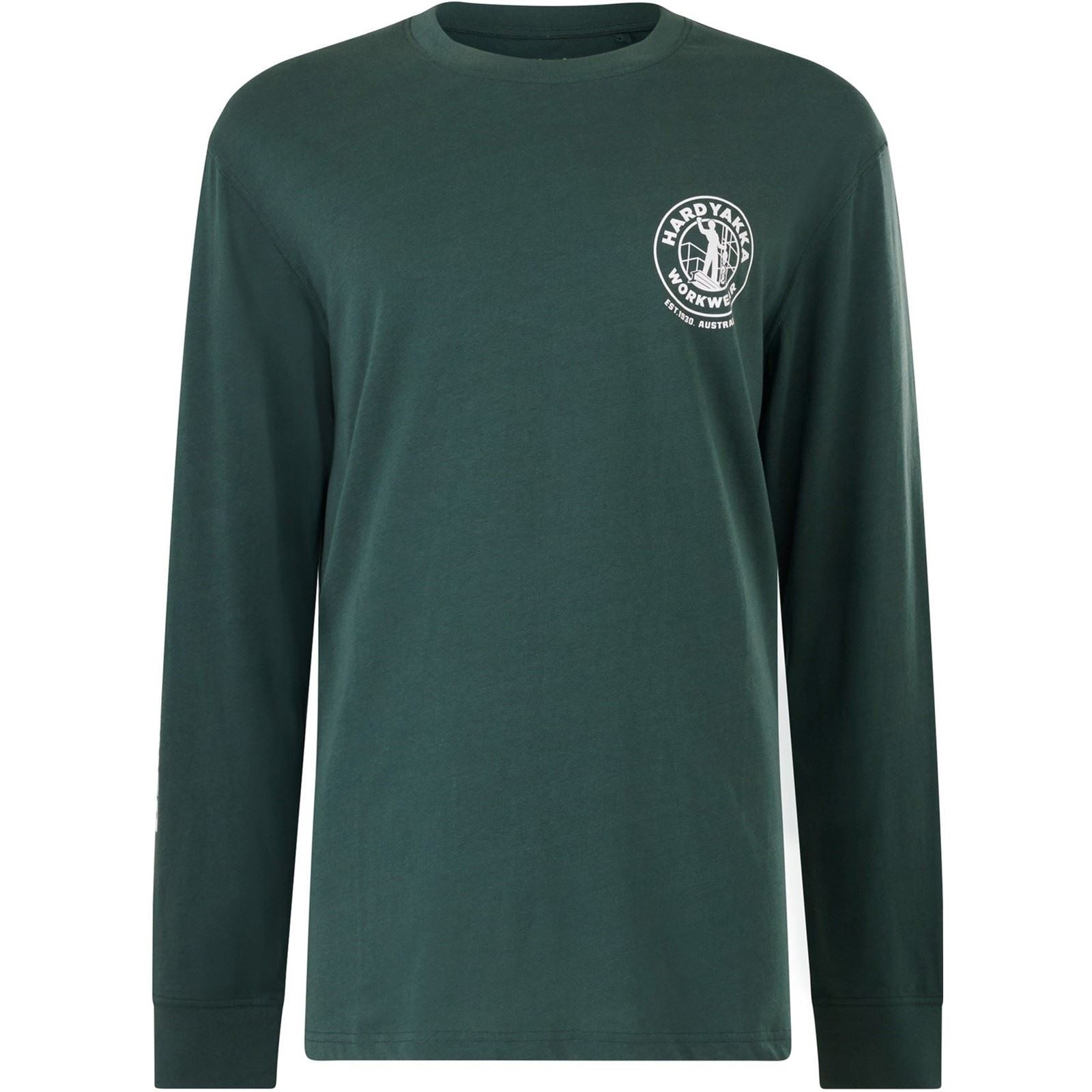Hard Yakka Heritage Icon T-Shirt Vert En Coton Pour Homme