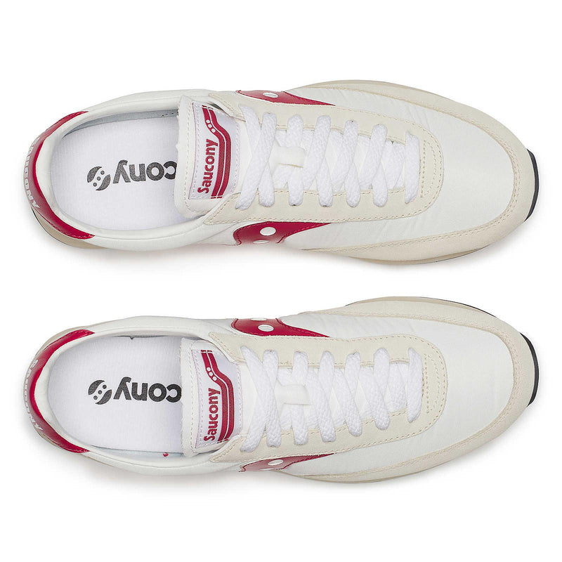 Saucony Trainer 80 Baskets Blanches En Daim