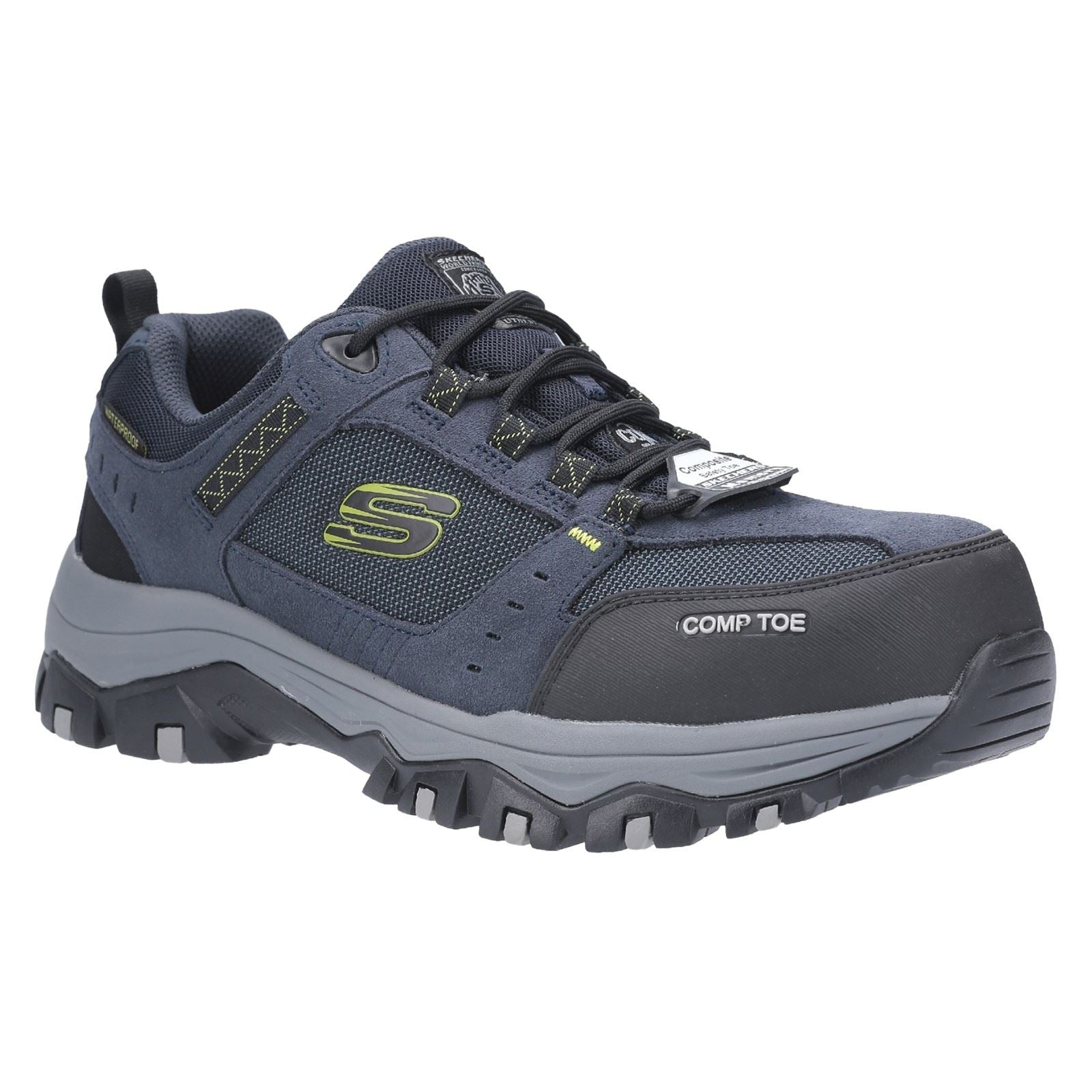 Skechers Workwear Greetah Baskets De Sécurité Hommes Suede Marine/Noir