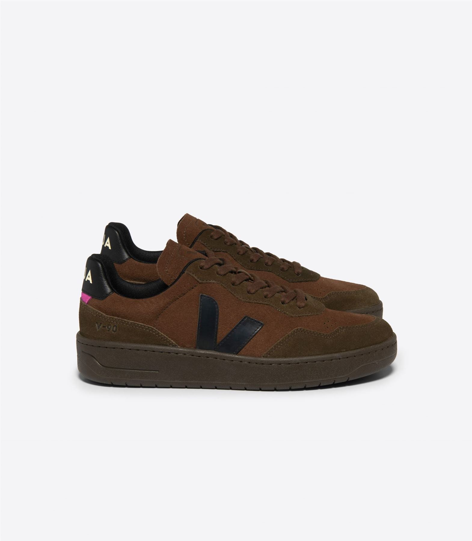 Veja V-90 Baskets en daim marron pour femme