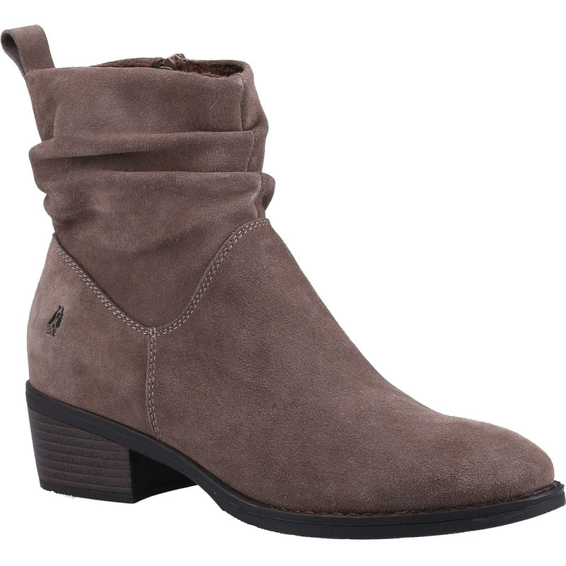 Hush Puppies Iris Bottes En Daim Pour Femmes De Couleur Taupe