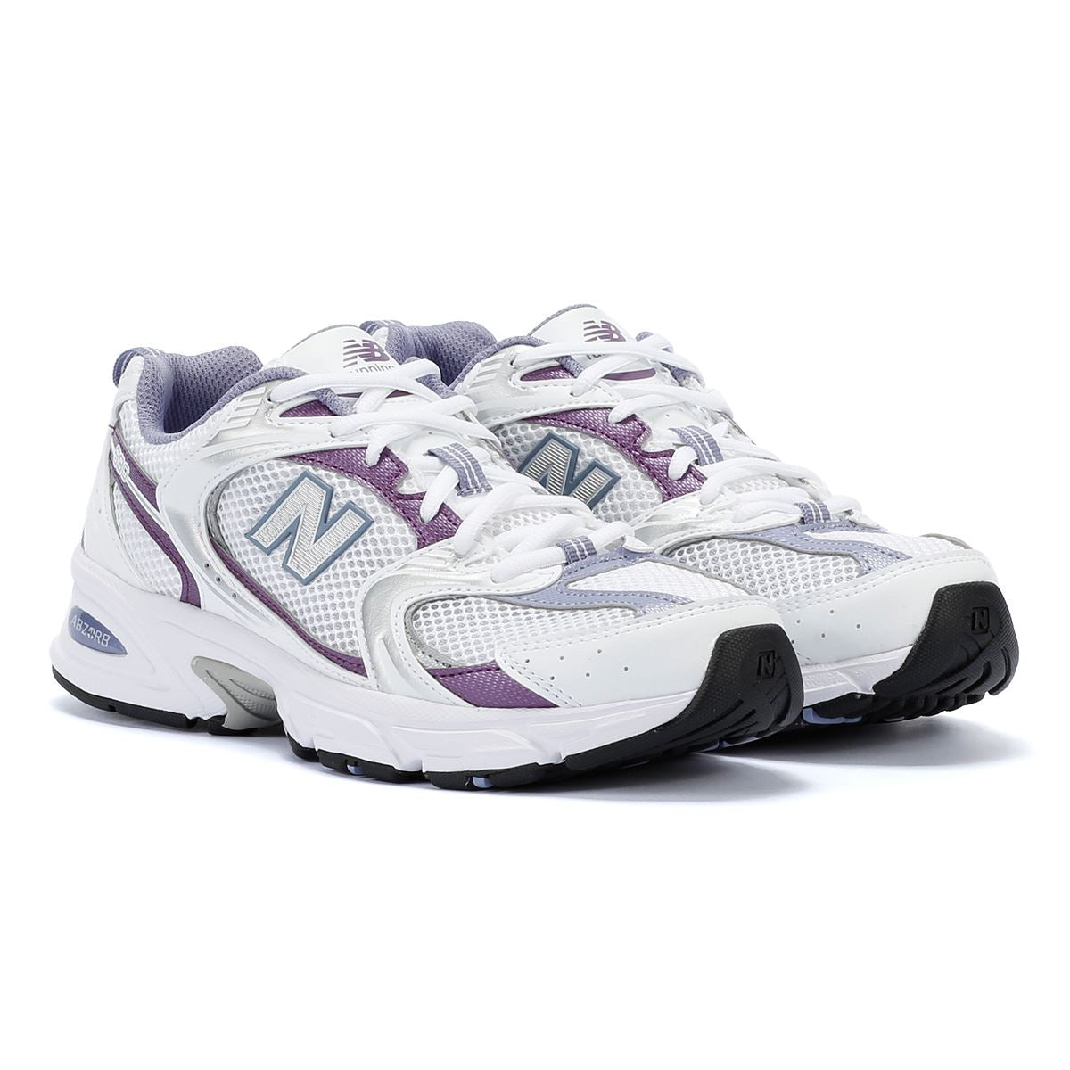 New Balance 530 Baskets Blanches/Violet Astral